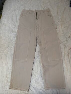 Wilfred Aritzia Women’s Cargo Pants in Light Taupe